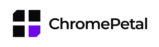 ChromePetal logo on a light email plate